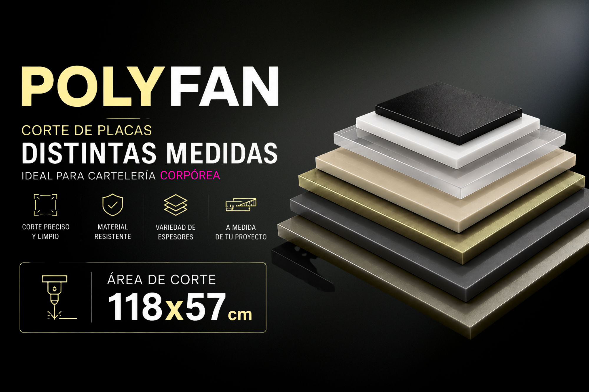 Servicio de corte de polyfan